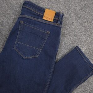 DU/ER Jeans Mens 38X32 Blue L2X Relaxed Taper COOLMAX Performance Tech Denim